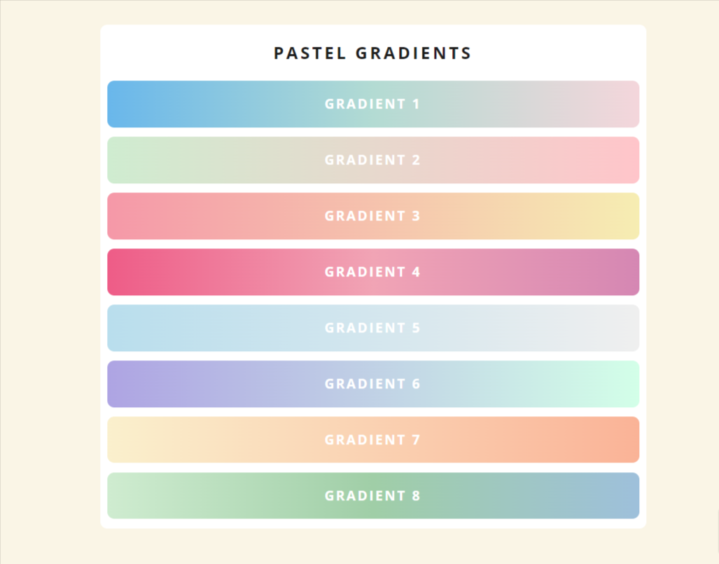 20 CSS Gradient Effects – Free Code & Demos - Codeymaze