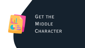 JavaScript - Get the Middle Character