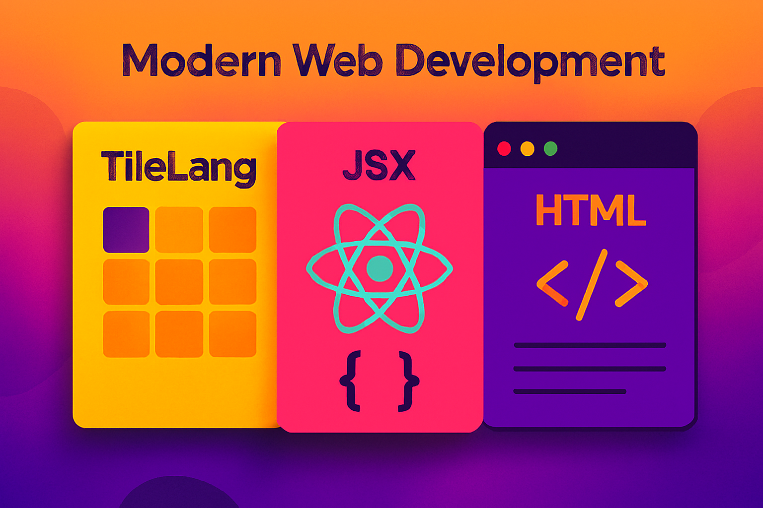 Read more about the article TileLang vs JSX vs HTML: Understanding the Key Differences for Modern Web Development